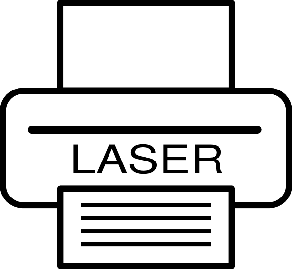 Laser Printer Clip Art - Printer Clip Art (600x553), Png Download