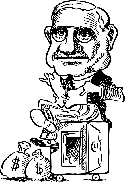 Man, Person, Money, Safe, Bank, Robber, Theft, Steal - Clip Art (439x640), Png Download