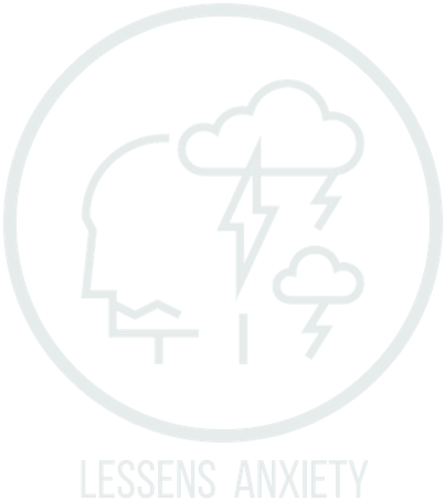 Lessens Anxiety Icon - Kabuki (500x600), Png Download