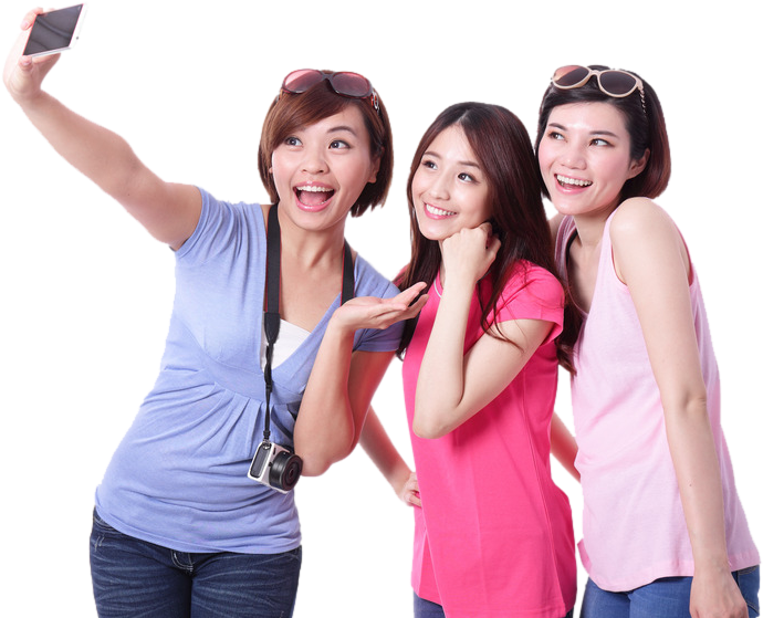 Exclusive Offers From - Girls Group Selfie Png (826x584), Png Download
