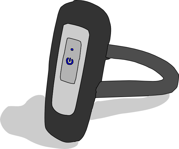 Bluetooth Earpiece Clip Art - Bluetooth Clipart (600x502), Png Download