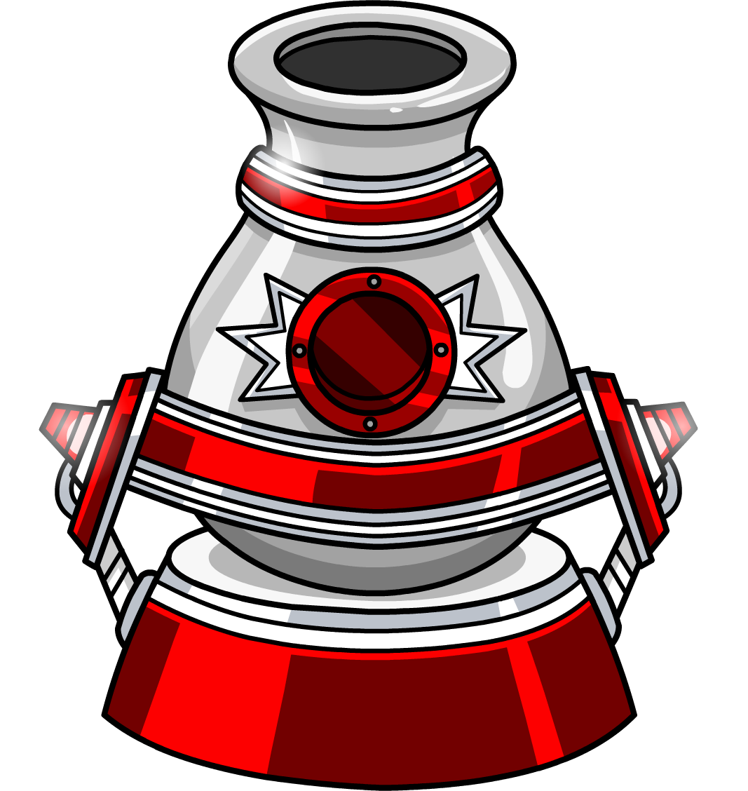 684 Furniture Icon - Club Penguin Puffle Cannon (1067x1128), Png Download