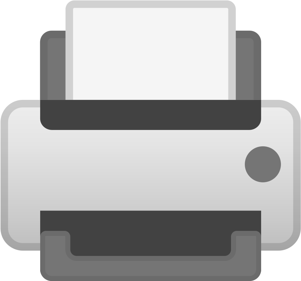 Download Svg Download Png - Emojis Impresora (1024x1024), Png Download