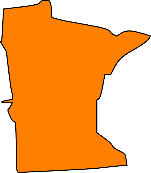 Orange Minnesota Clip Art - Minnesota Orange (522x596), Png Download