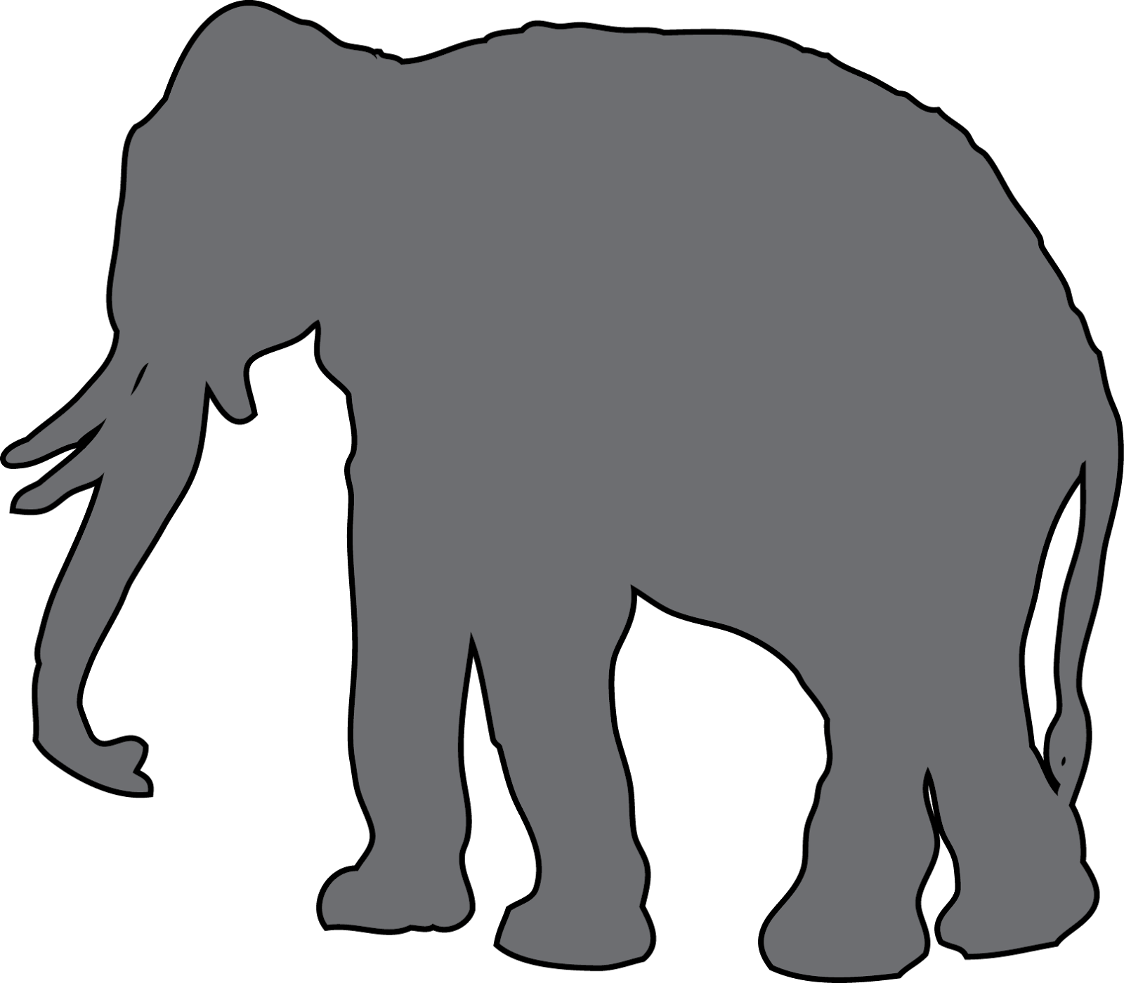 I Especially Like How The Outlines Are Simple And Leave - Animal (1600x1400), Png Download