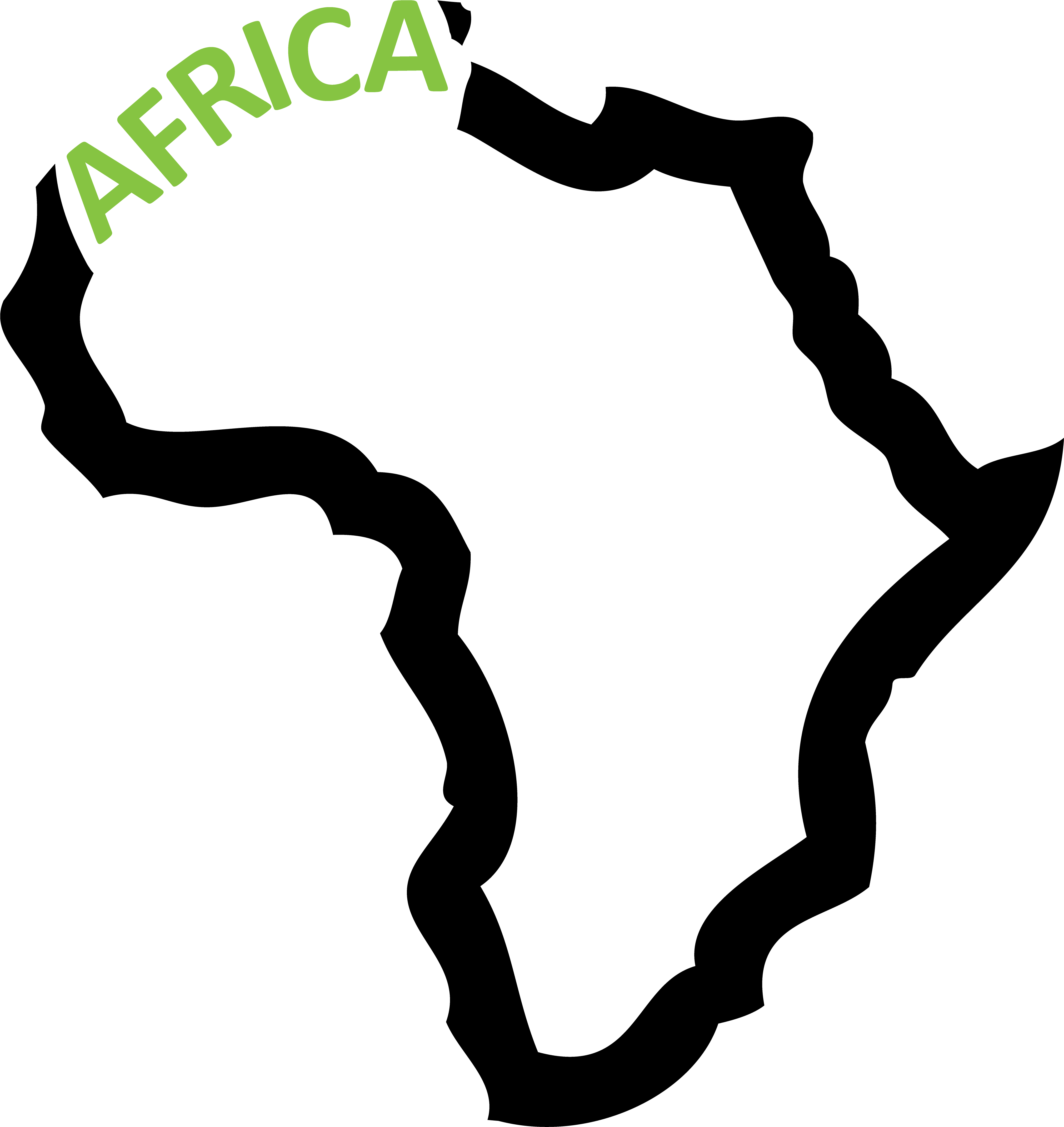 Go To Image - African Continent Outline Png (4468x4984), Png Download