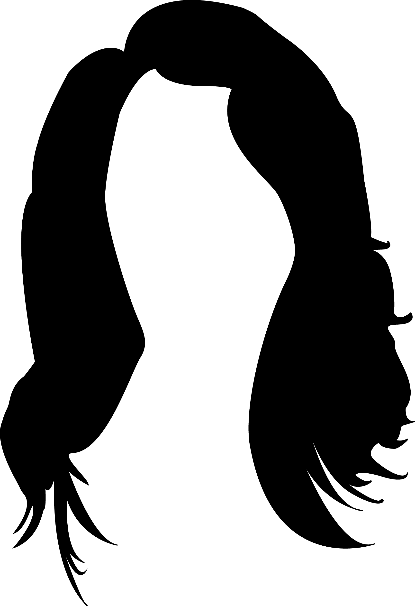 I - Hair Outline Png (1706x2490), Png Download