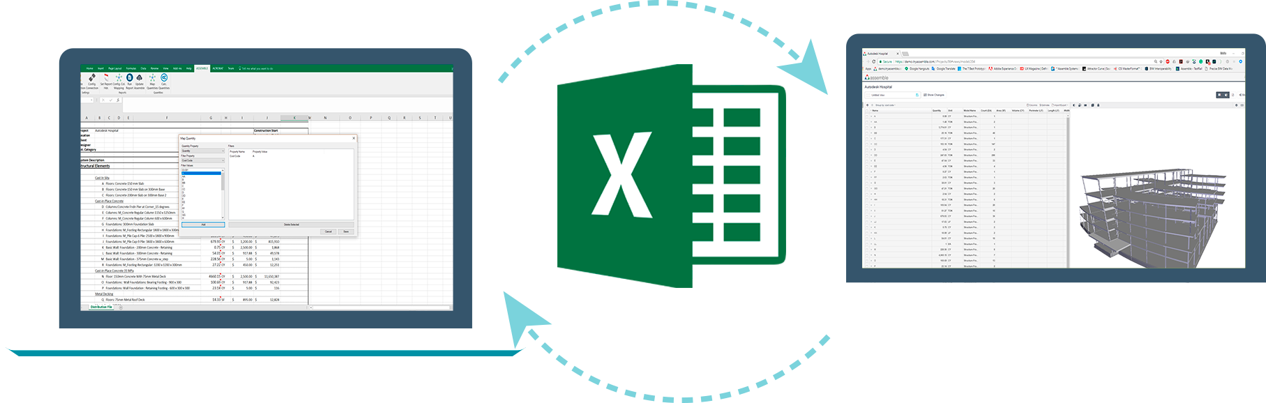 Use A Combination Of 2d, 3d, And The Dynamic Connection - Learn To Use Microsoft Excel 2016 (technical Skill (1815x578), Png Download