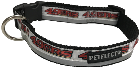 San Francisco 49ers Dog Collar - Belt (500x257), Png Download