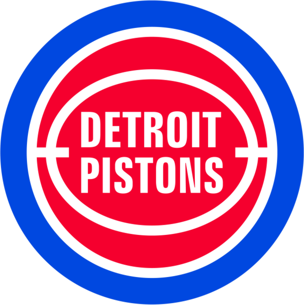 Share This Image - Detroit Pistons 80s Logo (599x600), Png Download