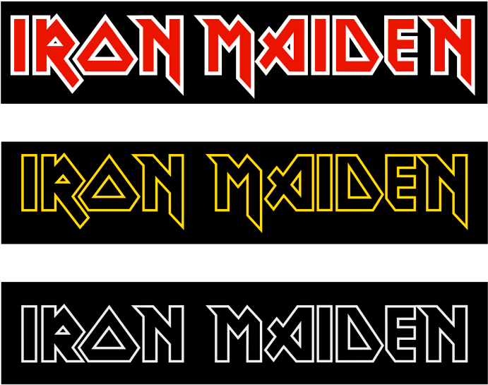 Iron Maiden Logo Patch (800x568), Png Download