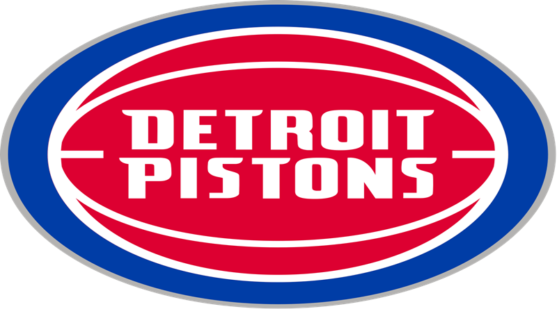 Detroit Pistons Logo Png (800x445), Png Download