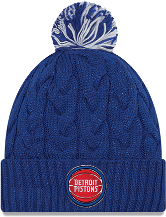 New Era Women's Detroit Pistons Cozy Knit Hat (500x500), Png Download