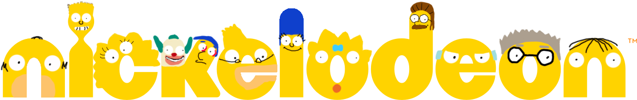 Copia De Nickelodeon Logo Simpsons Style - Nickelodeon Thomas And Friends (1307x337), Png Download