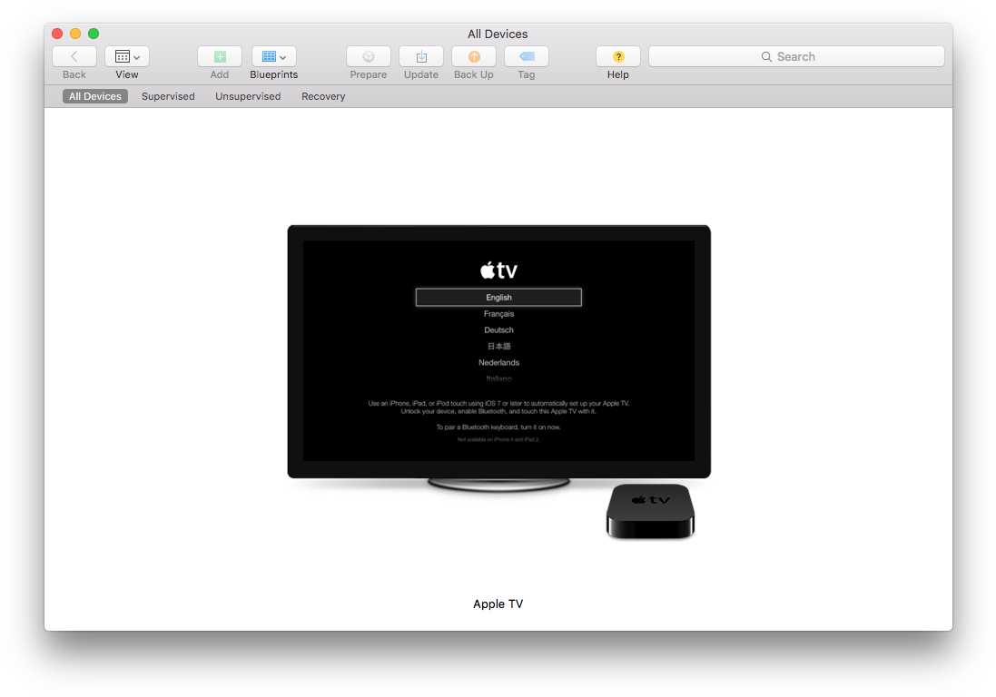 Apple Configurator 2 Main Window Listing Attached Devices - Apple Configurator (1112x781), Png Download