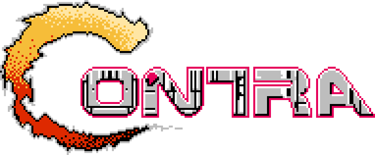 #25 Contra - Contra Nes Logo Png (764x316), Png Download
