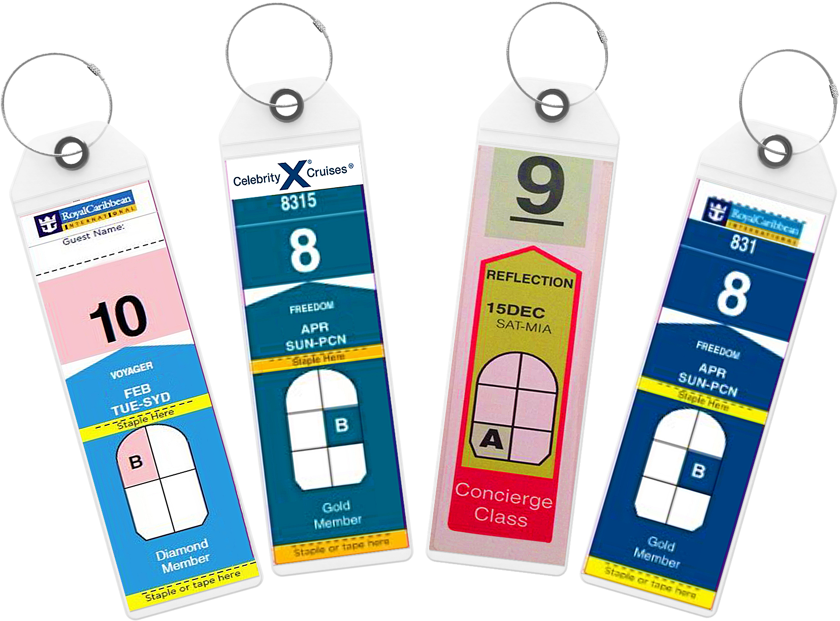 Celebrity Cruise & Royal Caribbean - Royal Caribbean Luggage Tag Holders (1920x1440), Png Download