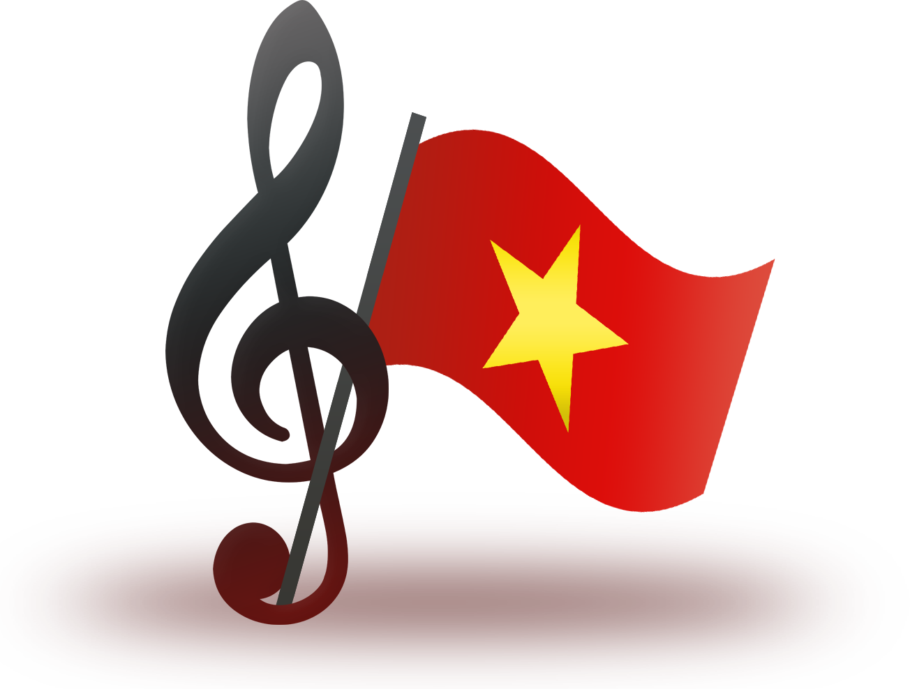 Vietnamese Music Logo Shadow - Music (1304x988), Png Download