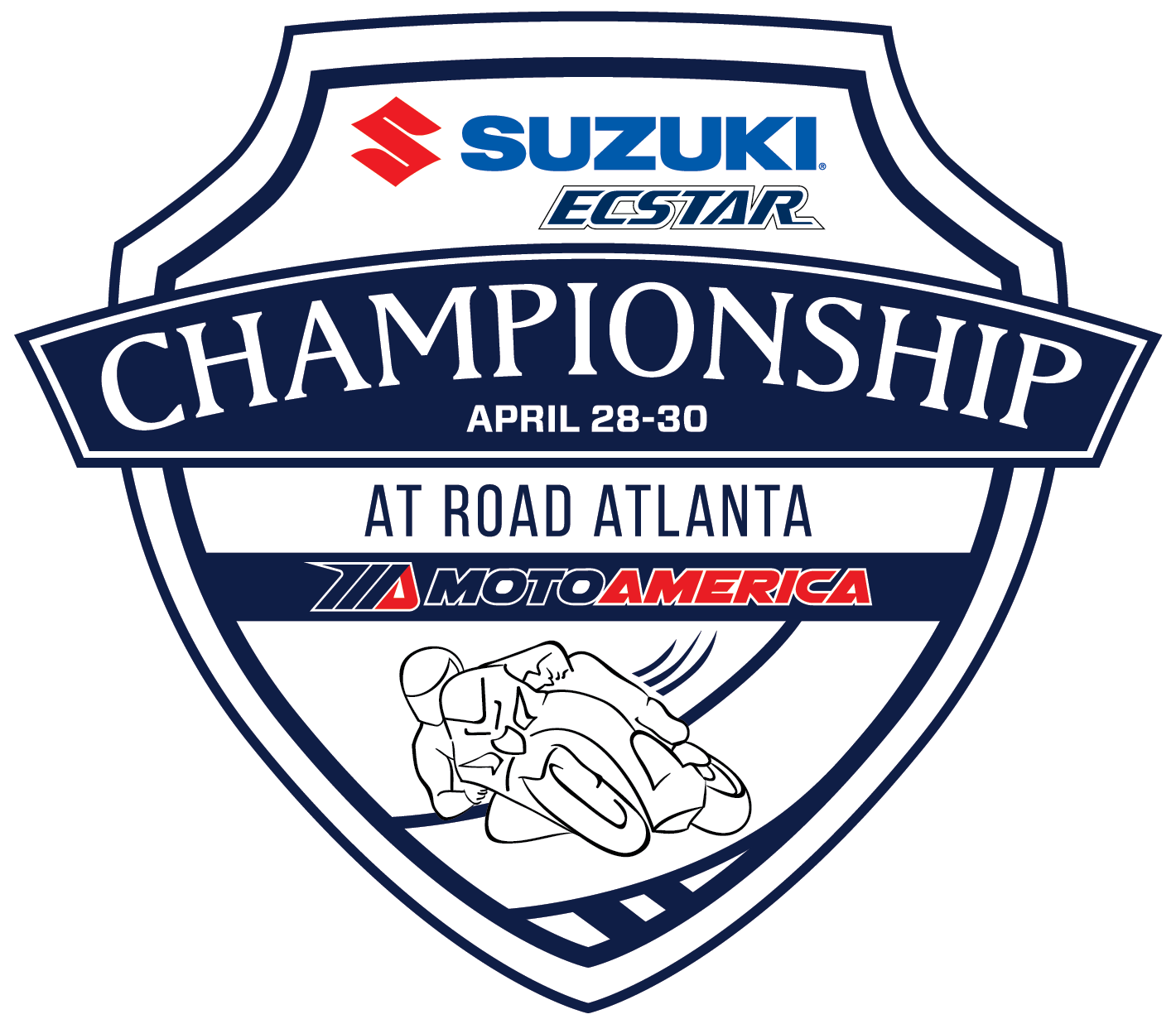 Motoamerica Suzuki Road Racing Road Atlanta Logo - Road Atlanta (1485x1500), Png Download