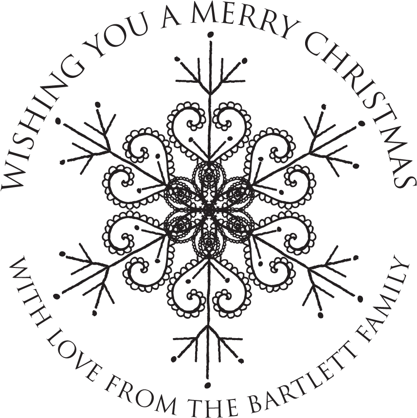 Snowflake Stamp - Stamptastic (1200x1200), Png Download
