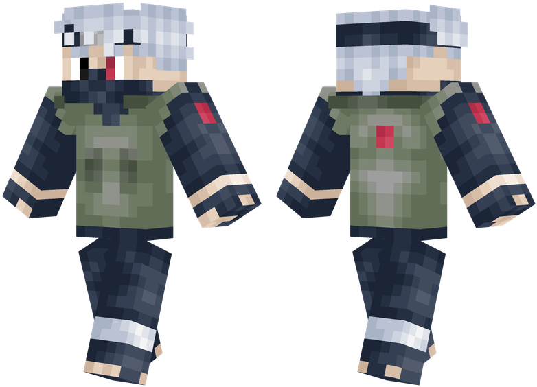 Kakashi - Minecraft Pe Skin De Minecraft De Naruto (804x576), Png Download