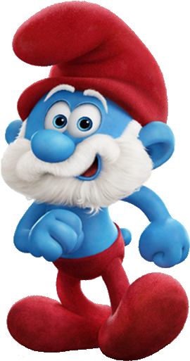 Papa Smurf 2017movie - Smurfs 2018 Wall Calendar (276x515), Png Download