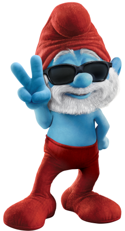 Smurf Png - Google-søgning - Papa Smurf (257x474), Png Download