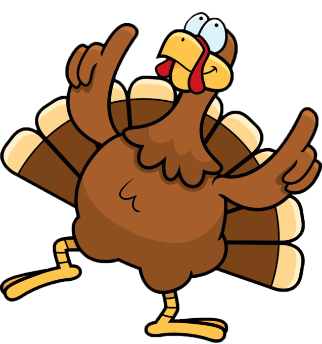 Turkey Trot Page - Dancing Turkey Clipart (637x680), Png Download