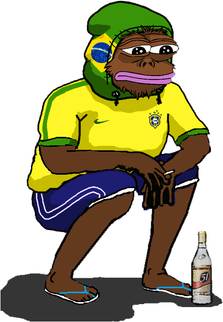 Feels Bad Man - Pepe The Frog Brazil (536x677), Png Download