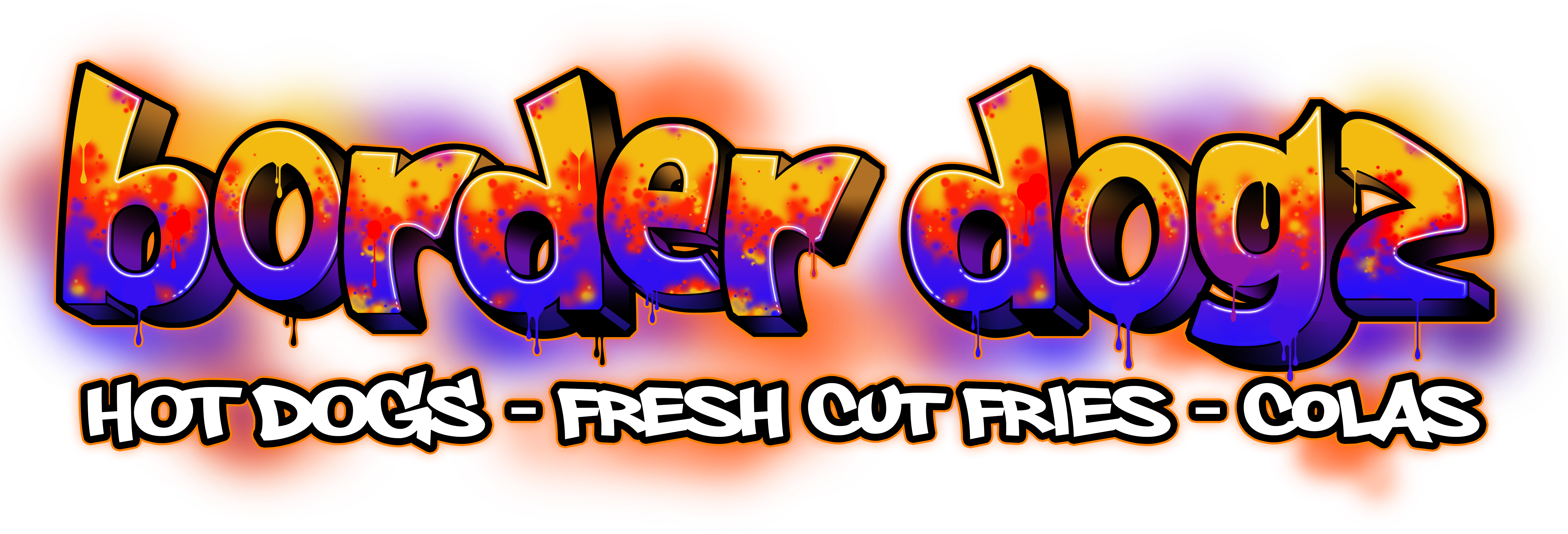 Quality Hotdogs And Fries - Graphic Design (6000x2045), Png Download