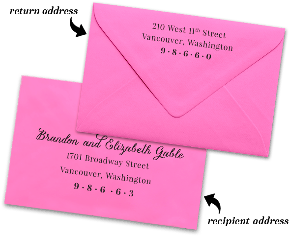 Free Save The Date Magnet - Save The Dates Envelope Addresses (605x527), Png Download