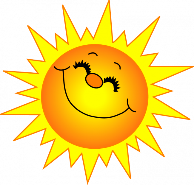 Sun Clipart - Sunny Clip Art (650x621), Png Download