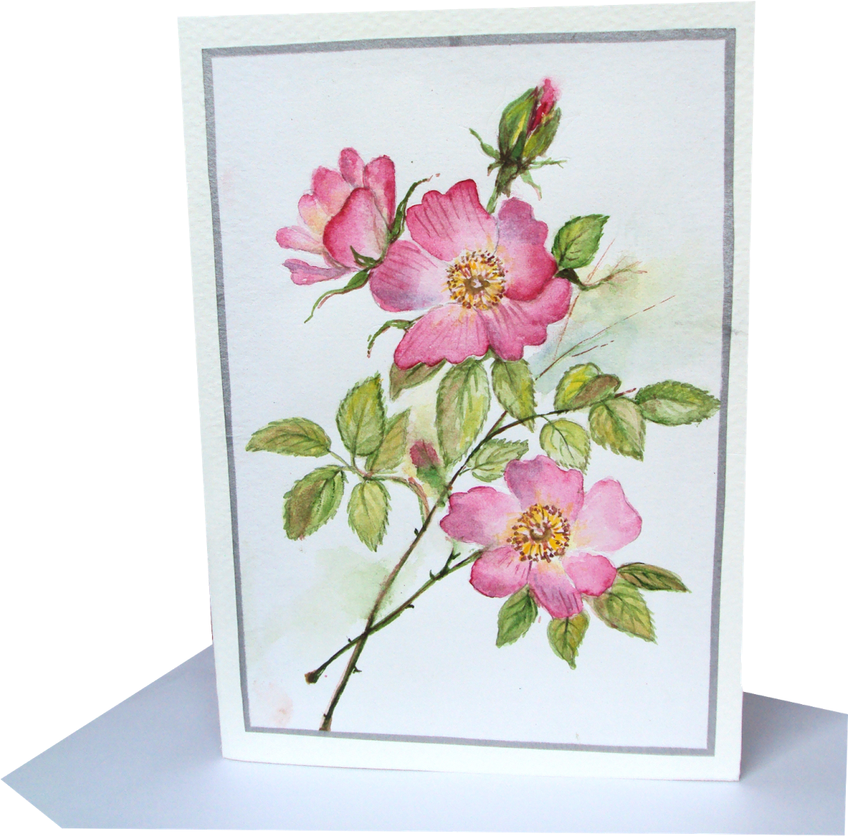 Wild Roses - Floral Design (1200x1600), Png Download