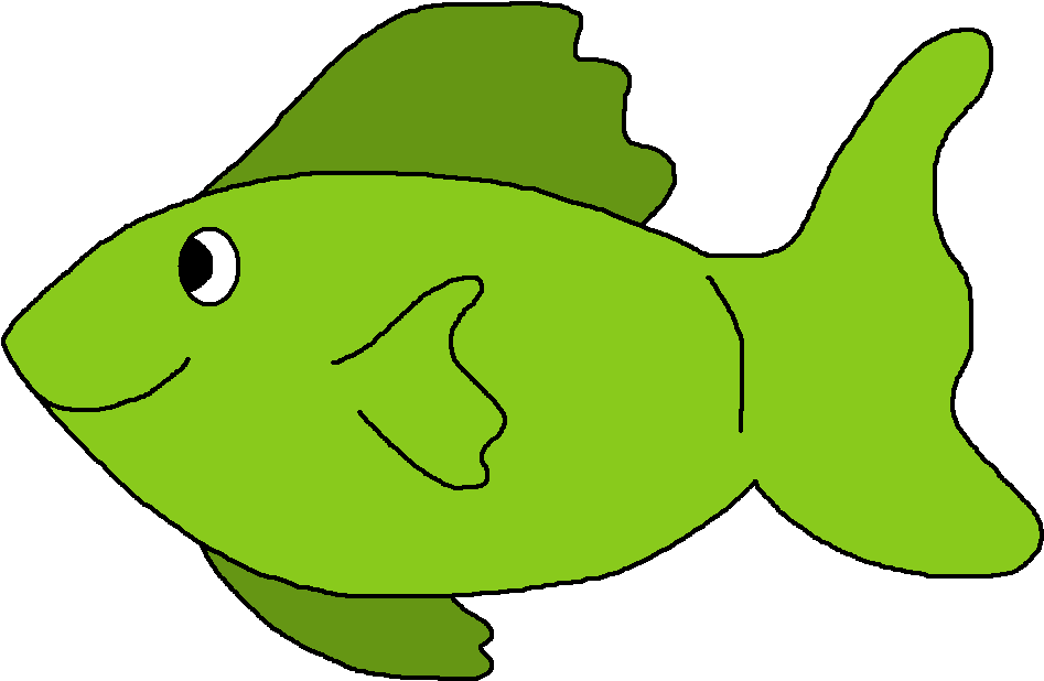 Fish - Fish In Pond Clipart (973x644), Png Download