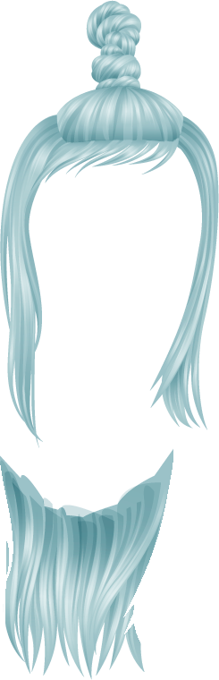 Pin By Roksana Tkaczyk On Momio Hair Edit - Momio Blue Hair (245x760), Png Download