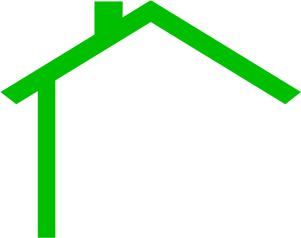 How To Set Use Green Home Clipart (600x491), Png Download