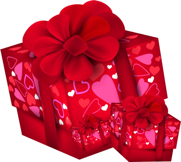 Valentine's Day Clipart Gift - Valentine's Day (785x689), Png Download