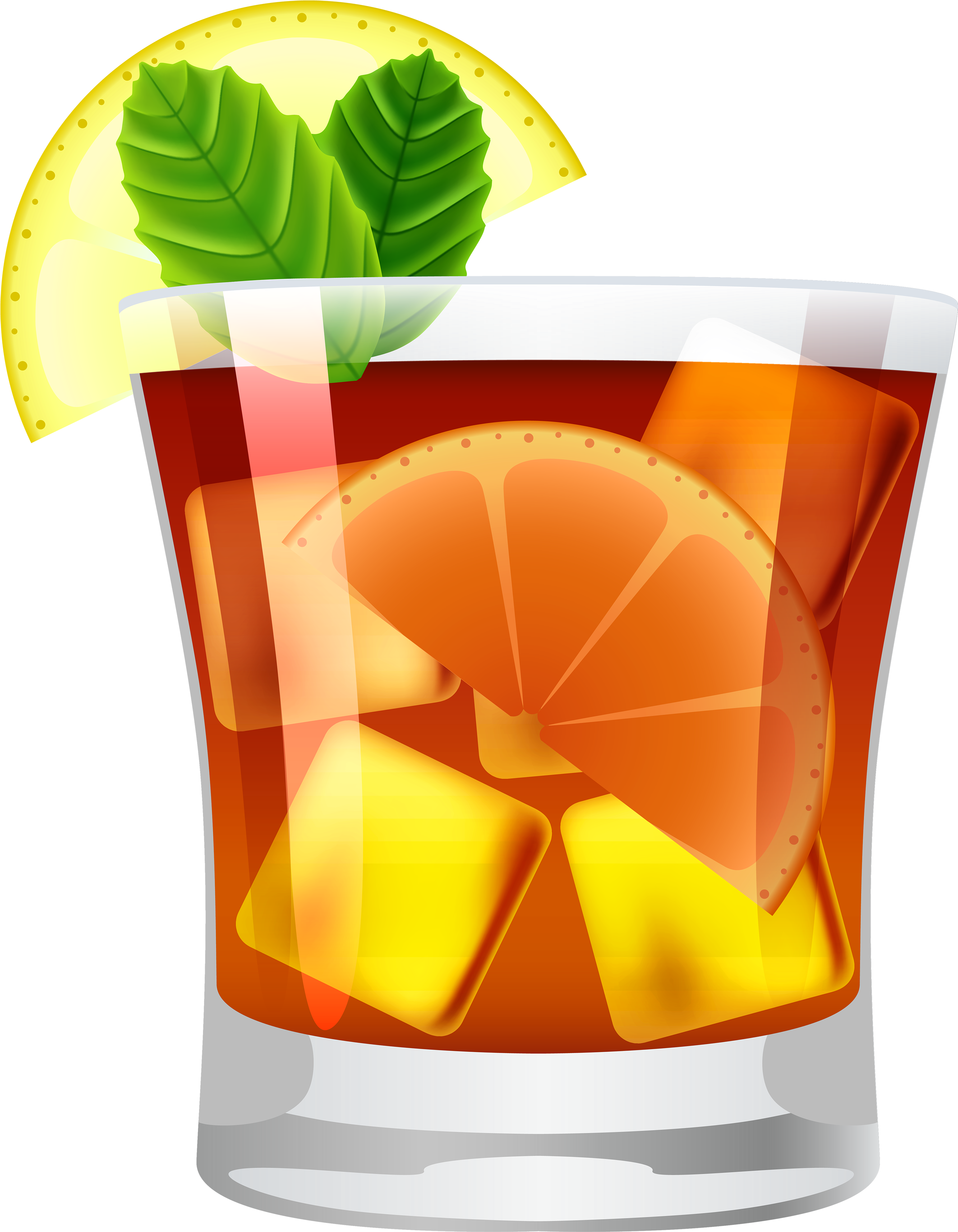 Cocktail Cuba Libre Png Clipart - Cocktail Drink Clipart Png (2721x3500), Png Download