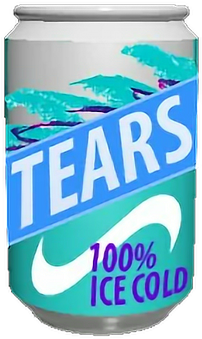 Tears Png Vaporwave Vaporware Aesthetic Lata - Vaporwave Tears Png (500x520), Png Download
