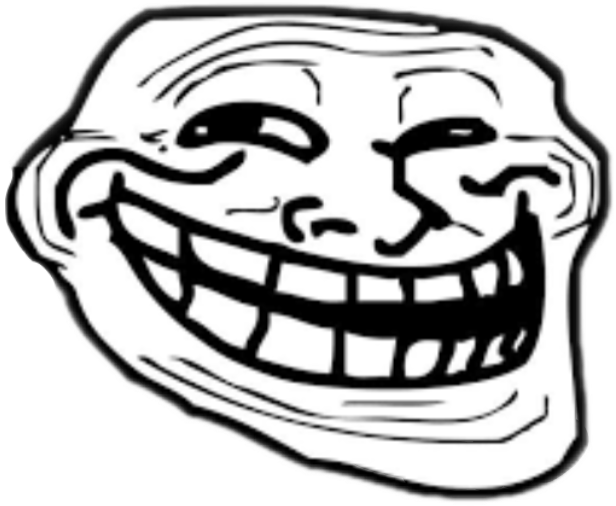 Troll Face Png By Aixapaameelaa - Black Mirror Meme Face (469x383), Png Download