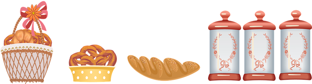 Pantry, Food, Cannister, Bread, Garden - Food (1024x340), Png Download