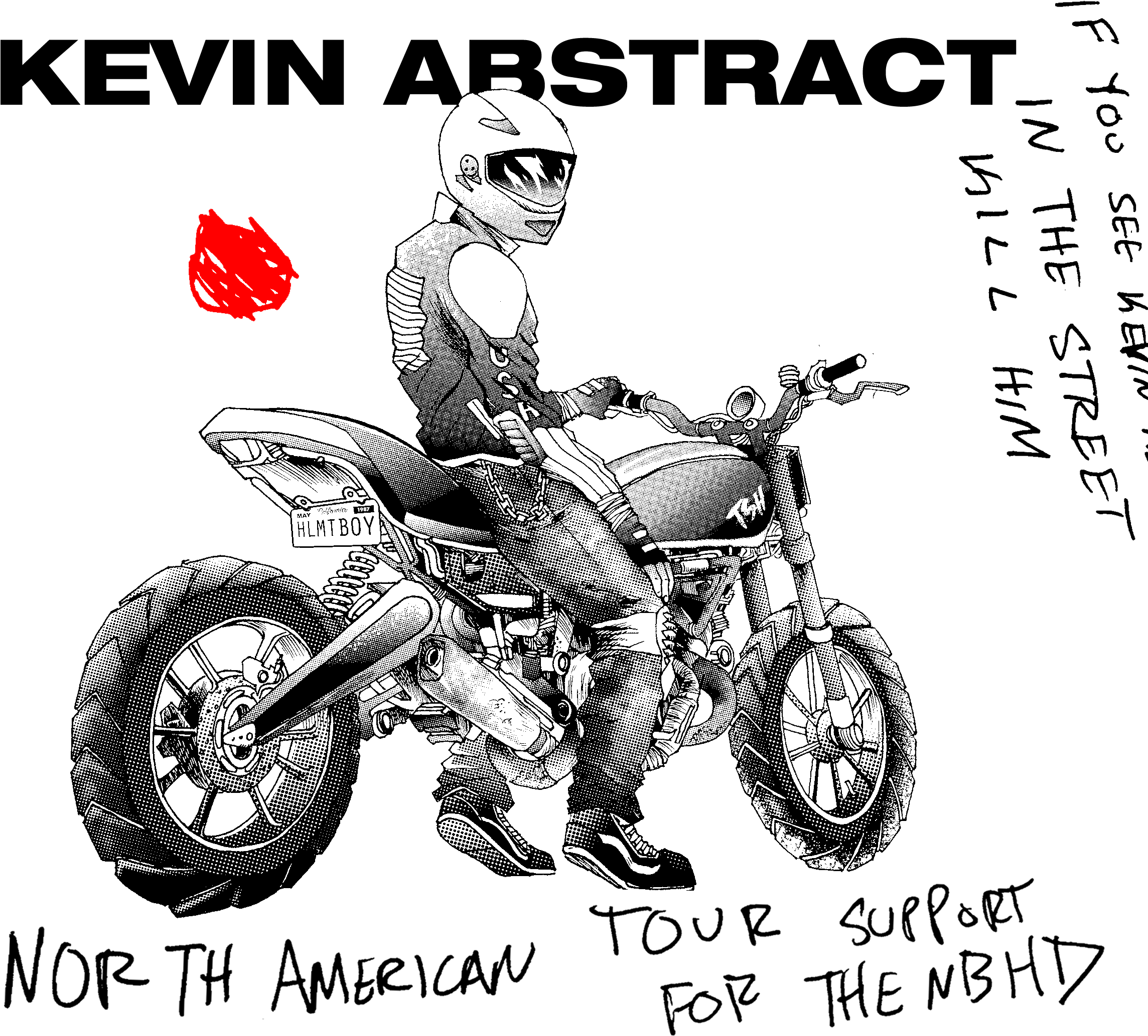 Bike - Neighbourhood Kevin Abstract Tour Dates (2550x2145), Png Download