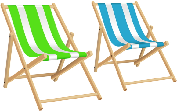 Chairs Png Clip Art Pinterest - Beach Chairs Clip Art (600x376), Png Download
