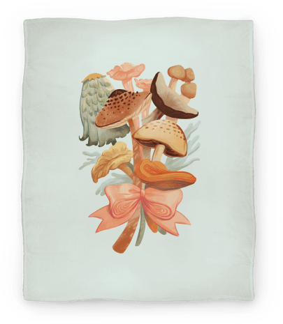 Bouquet Of Mushrooms Blanket - Bouquet Of Mushrooms Tote Bag: Funny Tote Bag From (484x484), Png Download