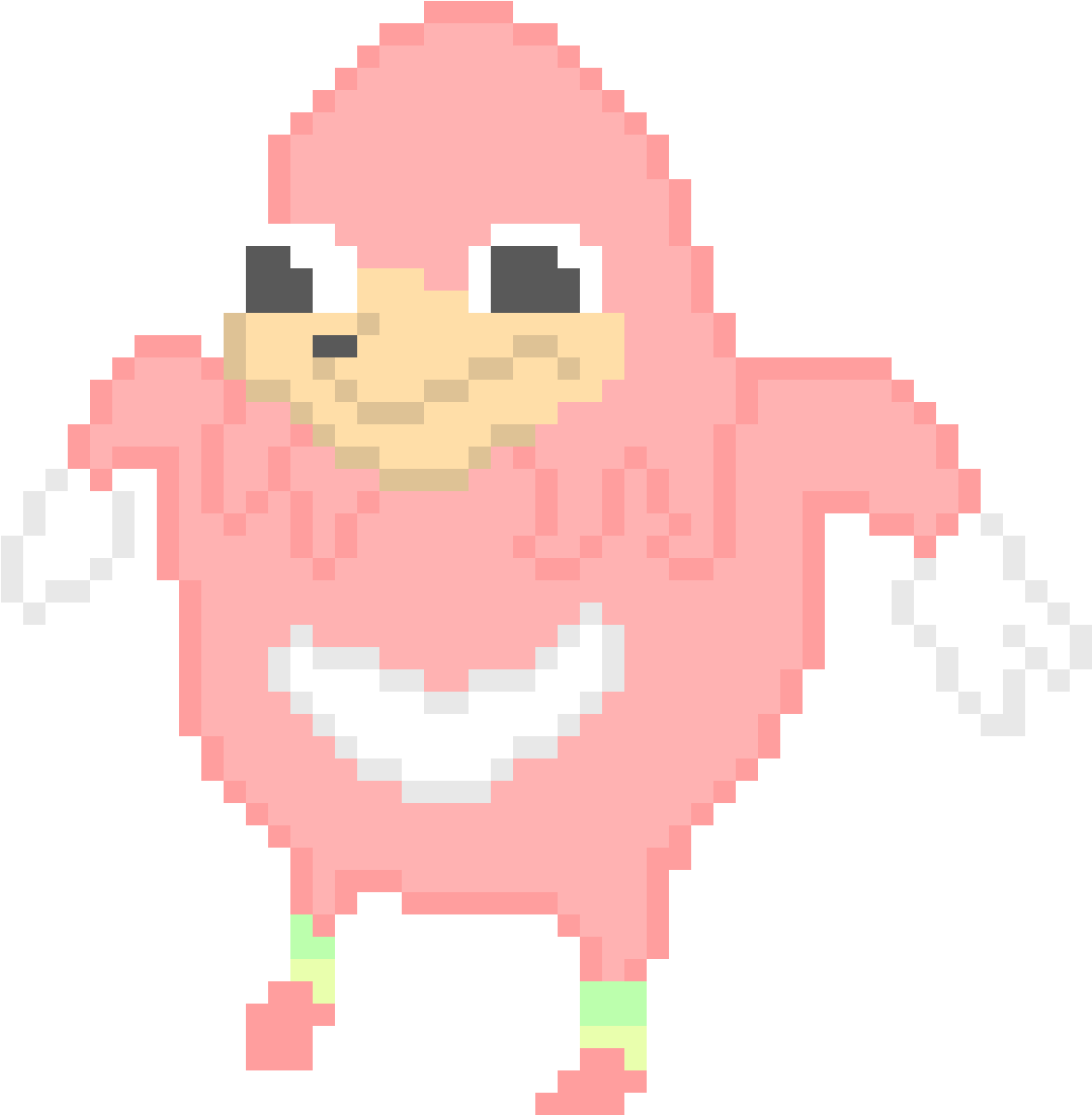 Uganda Knuckles - Pixel Art Uganda Knuckles (1200x1200), Png Download