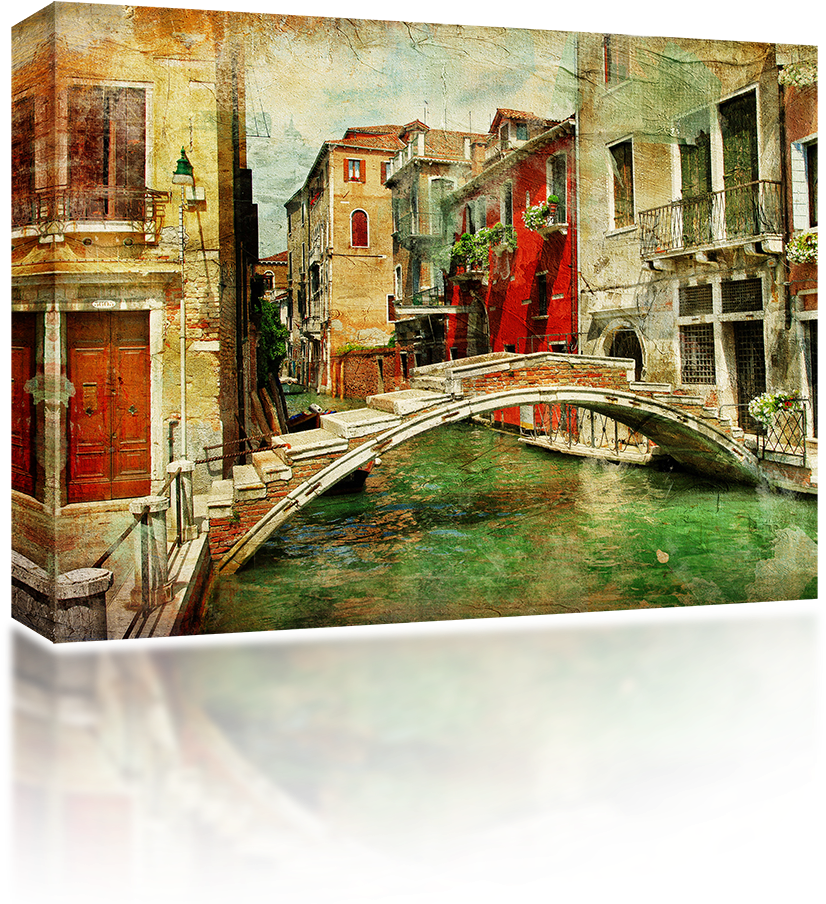 Venice Bridge - Fototapete Vlies Great Venice - 350 Cm X 245 Cm (8,16 (1024x1024), Png Download