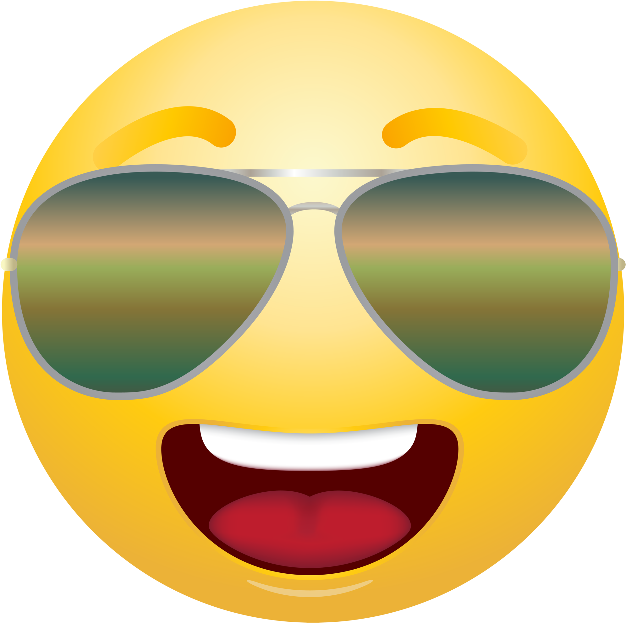 Clipart Sunglasses Emoticon (2009x2000), Png Download