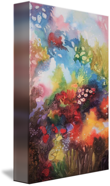 Product "coral Reef" By Ezartesa Art - Painting (386x650), Png Download