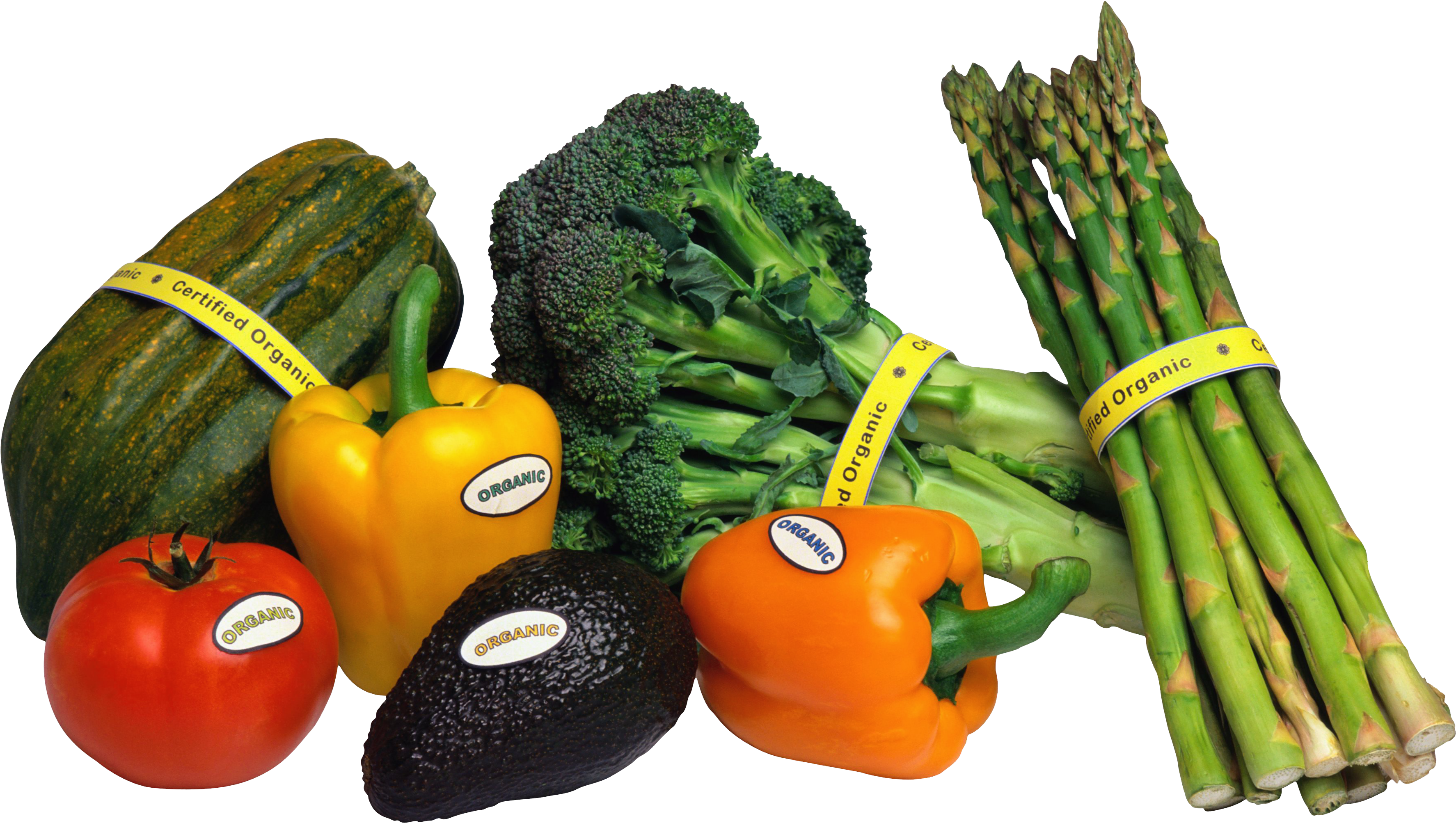 Organic Vegetables Png (3609x2113), Png Download