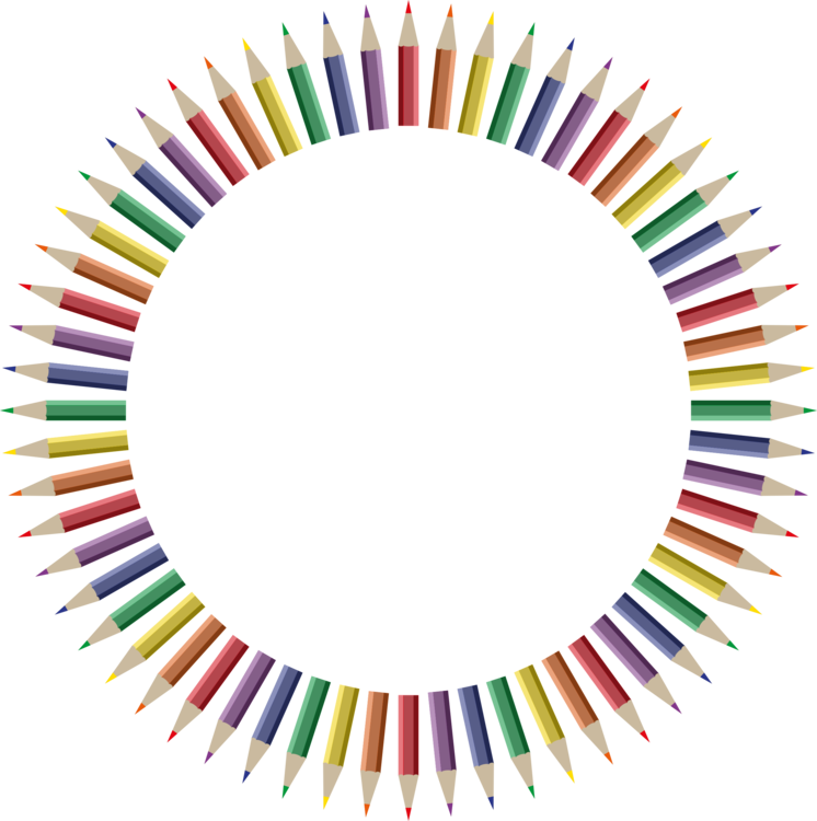 Sunlight Ray Logo Cloud Music - Pencils Circle Png (746x750), Png Download